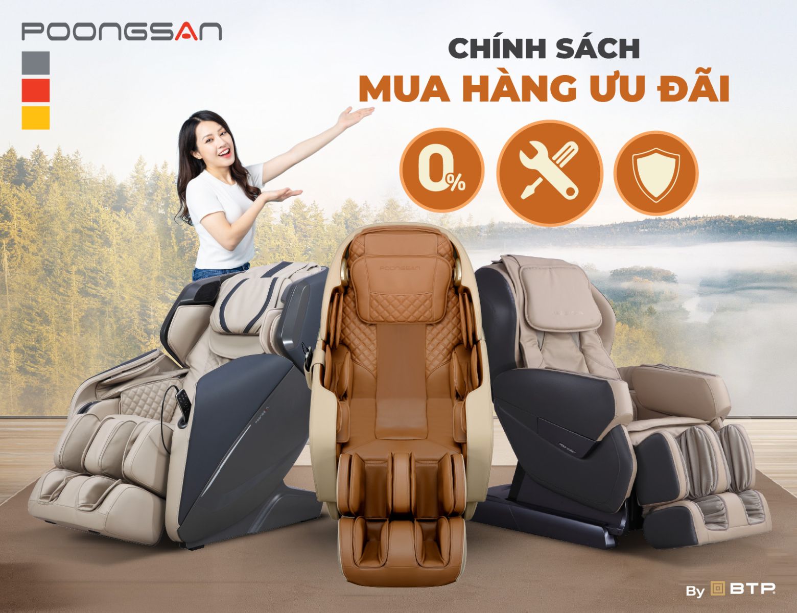 Ghế massage có chính sách bảo hành đảm bảo giúp người dùng an tâm sử dụng lâu dài